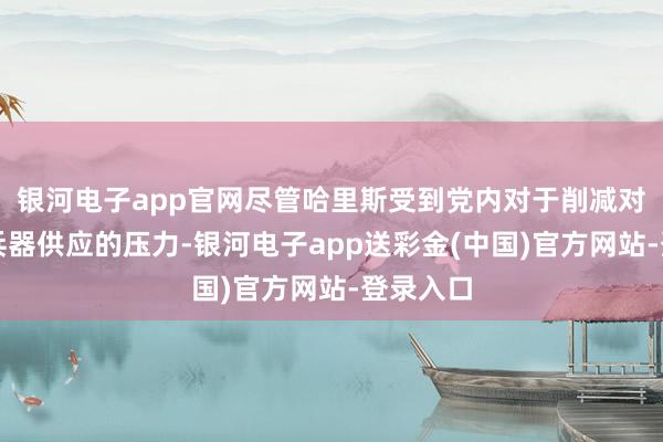 银河电子app官网尽管哈里斯受到党内对于削减对以色列兵器供应的压力-银河电子app送彩金(中国)官方网站-登录入口