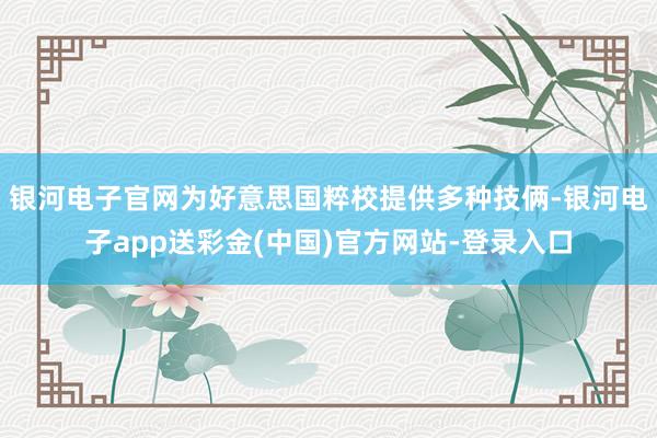 银河电子官网为好意思国粹校提供多种技俩-银河电子app送彩金(中国)官方网站-登录入口